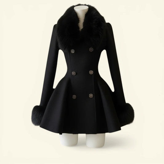 Overcoat Midnight Elegance (cuello desmontable)
