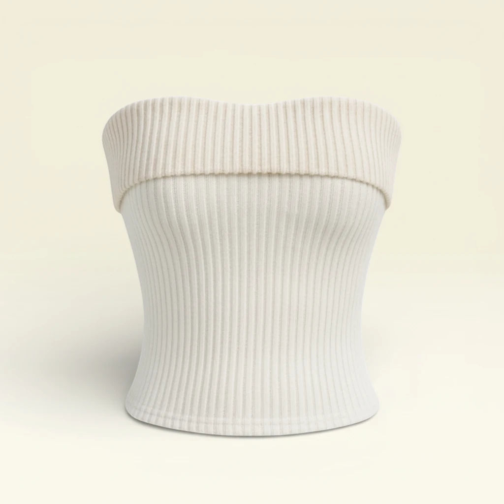 Strapless Knit Top