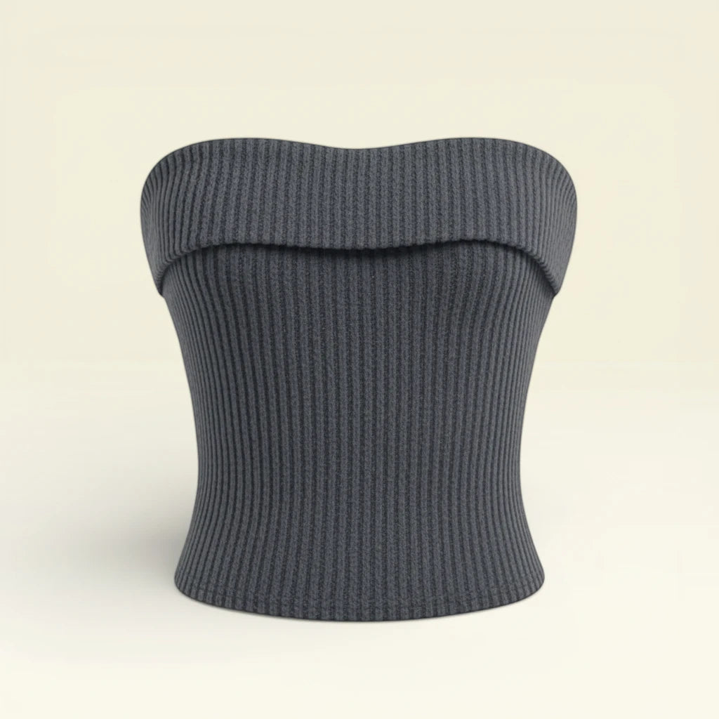 Strapless Knit Top
